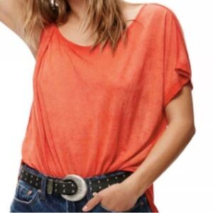 We The Free Orange Women's Top